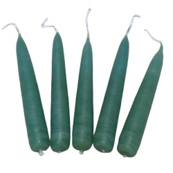 1 x Green Tapered Spell Candle 4 Inch